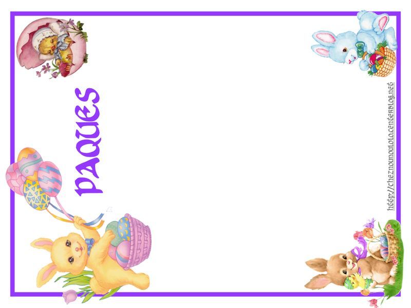 PAGE DE GARDE DE PAQUES