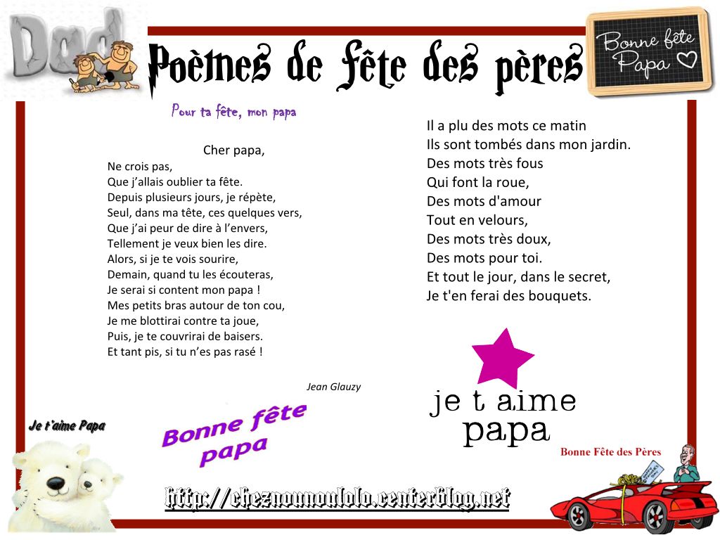 POEME POUR MON PAPA